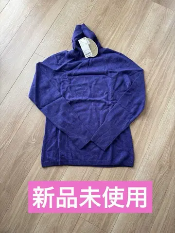 새상품 유니클로 UNIQLO 캐시미어 터틀넥 스웨터 니트 긴팔 보라색