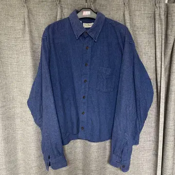 [ L.L.Bean ] 플란넬 셔츠 짧은 기장 80년대 USA 제조