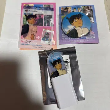 명탐정 코난 톰스 서머타임ver 캔뱃지 클리어 카드 키링