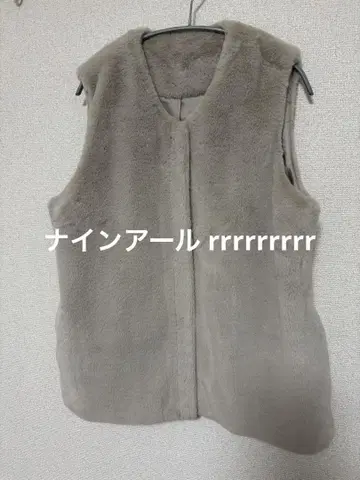 나인알 rrrrrrrrr 인조 모피 베스트