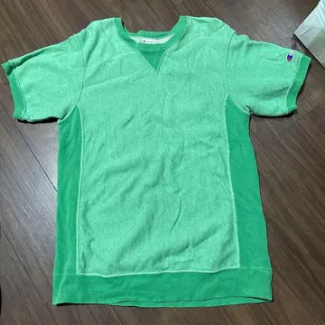 Champion 리버스 위브 T셔츠 L 그린