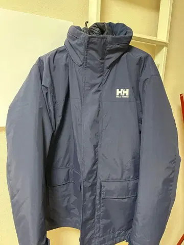 HH 네이비 후드 부착 자켓