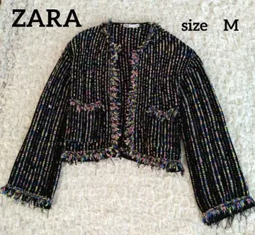ZARA 믹스 니트 자켓