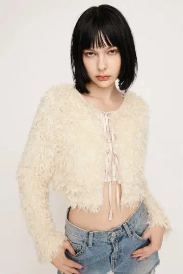 SLY 2WAY SHEER FEATHER TOPS