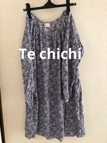 Te chichi 꽃무늬 오부소매 튜닉