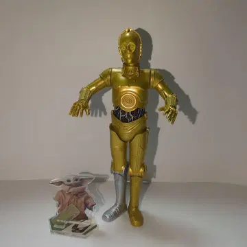 C-3PO 피규어와 그로구 스탠드 포함