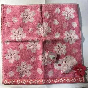 [ 새상품 ] 스누피 사쿠라 디자인 손수건