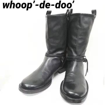 후프 디두 whoop'-de-doo' 가죽 엔지니어 부츠 워크 부츠