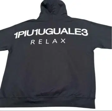 1PIU1UGUALE3 블랙 후드티 XL