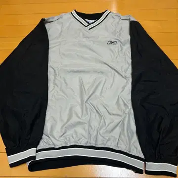 Reebok 나일론 자켓 그레이/블랙