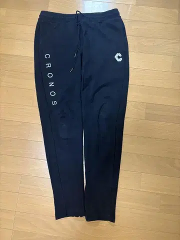 CRONOS 블랙 조거 팬츠