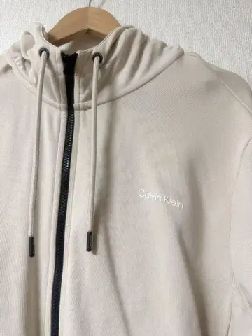 캘빈 클라인 베이지 풀 집업 후드티