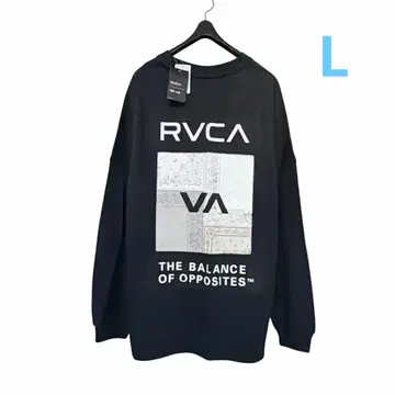 택 포함 새상품 RVCA 루카 롱T L 사이즈 블랙