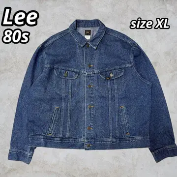 [80s] Lee 101-J 데님 자켓 USA제 빅 사이즈 다크 네이비