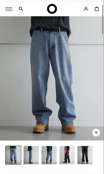 order Loose denim pants used 'INDIGO'