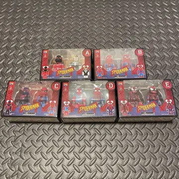 베어브릭 100% / 스파이더맨 베놈 해피 복권 A~E 세트