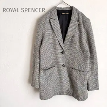 로얄 팬싸 테일러드 자켓 트위드 그레이 계열 고급 캐주얼