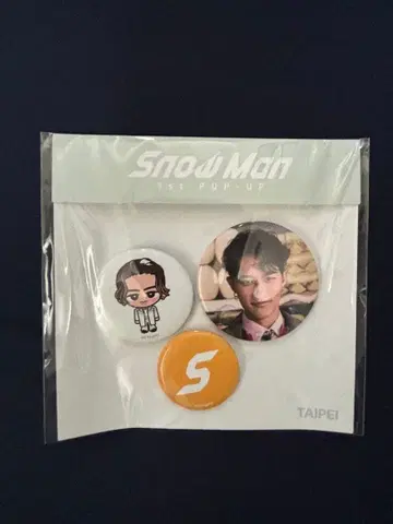 SnowMan 타이베이 한정판 POPUP 캔 배지 세트
