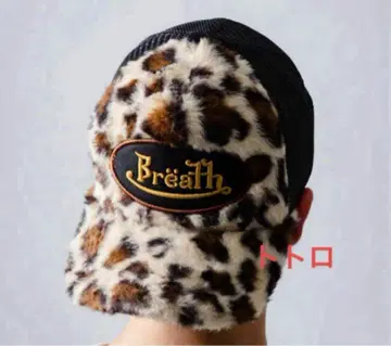 BREATH FAUX LEOPARD FUR CAP BROWN 블레스
