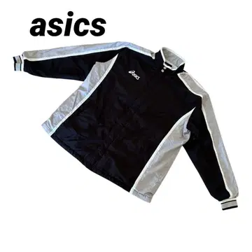[asics/아식스] 나일론 자켓 L 블랙/그레이 농구