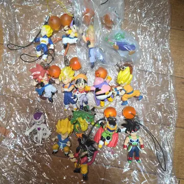 레어 15개! 드래곤볼 스트랩 피규어 세트 당시 물품