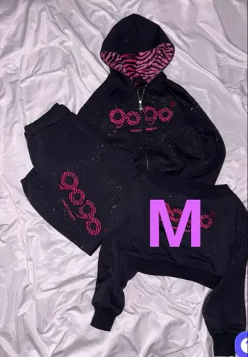 9090 girl OG 로고 글리터 셋업
