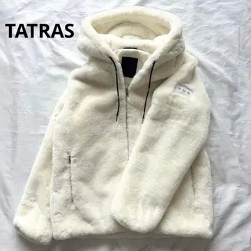 [컨디션 최상] TATRAS 타트라스 보모스 퍼 후디 화이트 사이즈 3