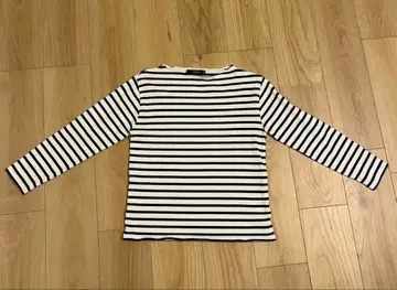 SAINT JAMES 긴팔 티셔츠 화이트/블랙 스트라이프