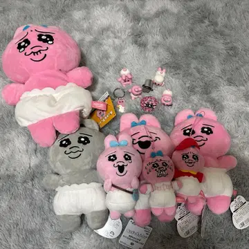 오판츄 봉제 인형 가챠가챠 세트