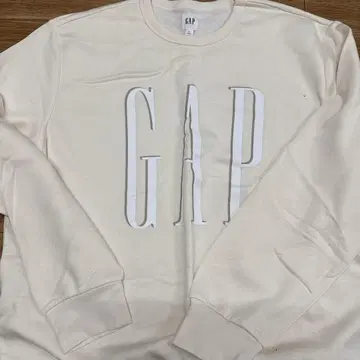 GAP 크림색 로고 맨투맨 XL