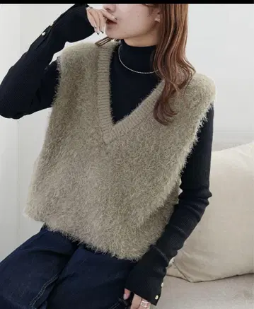 앞뒤 2way 페더 얀 숏 베스트 모카 새상품급