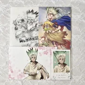 Dr. STONE 센쿠 엽서 등 4장 세트