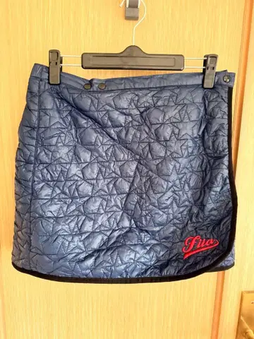 FILA 휠라 골프웨어 퀼팅 스커트 네이비