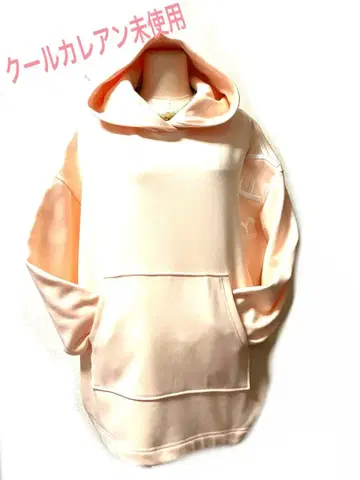 쿨 카리안 후드 부착 살몬 핑크 계열 트레이닝복 미사용