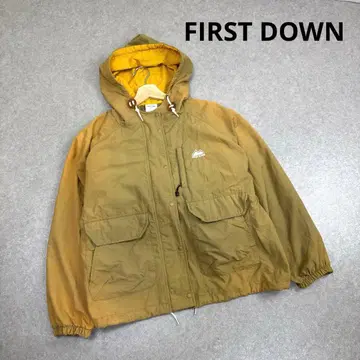 FIRST DOWN 퍼스트다운 마운틴 후드티 자수 로고 L