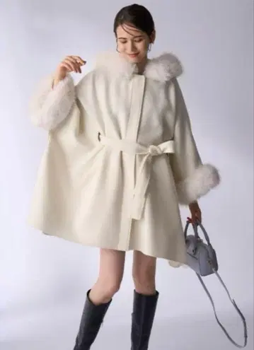 CELFORD 퍼 판초 코트 2024 A/W