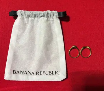 키시 유타 BANANA REPUBLIC 골드링 2세트