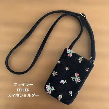 FEILER 페이 꽃무늬 스마트폰 숄더 스마트폰 미니백