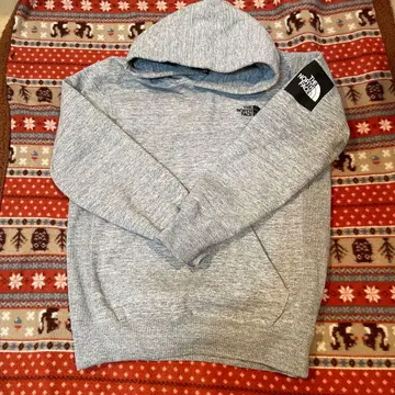 THE NORTH FACE 그레이 후드티 후드 부착