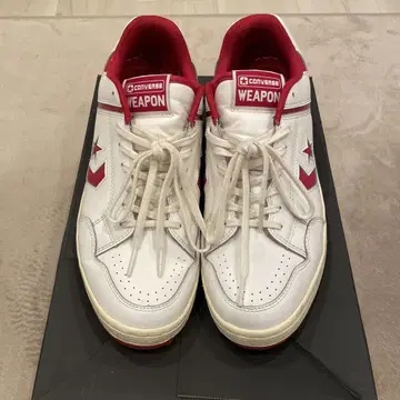 CONVERSE WEAPON 화이트/레드 스니커즈
