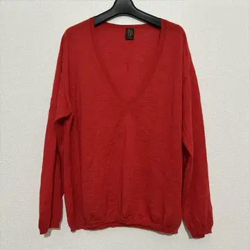 바토너 레샵 별주 V넥 빨간색