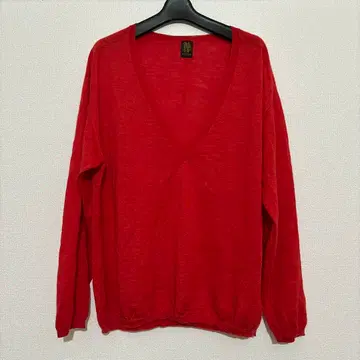 바토너 레샵 별주 V넥 빨간색