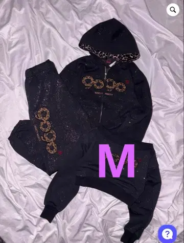 9090 girl OG 로고 글리터 셋업