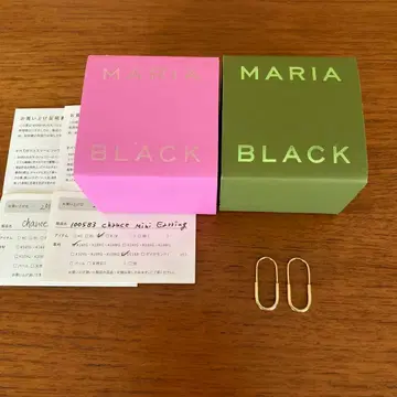 MARIA BLACK 실버 마리아 블랙 귀걸이 페어 골드