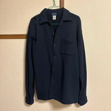 BEAMS 네이비 L 사이즈 긴팔 셔츠
