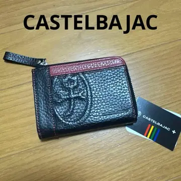 [택 포함 새상품] CASTELBAJAC 코인 케이스 블랙/빨간색 지퍼식
