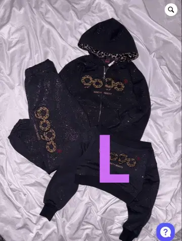 9090 girl OG 로고 글리터 셋업