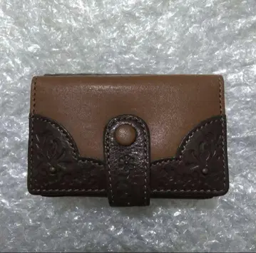 미사용 새상품 천연 가죽 3단 폴더형 지갑 페란드