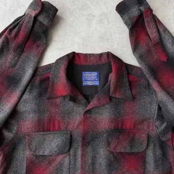 PENDLETON 펜들턴 오픈 카라 셔츠 옴브레 M 사이즈 긴팔
