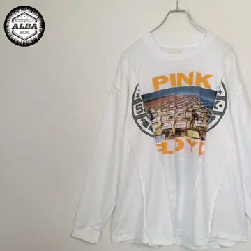 T셔츠 리메이크 PINKFLIYD 핑크 플로이드 락밴드 화이트